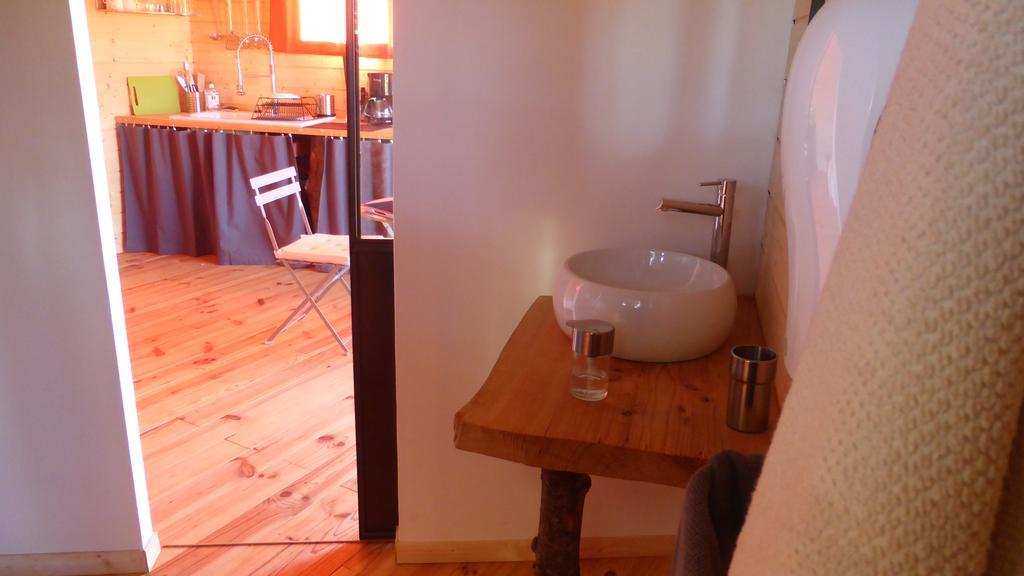 La Cabane Perchee Du Faucon Frechou-Frechet Eksteriør billede